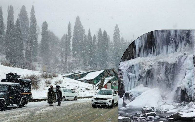  کشمیرمیں چلہ کلاں: شدید برف باری سے ٹریول ایڈائزی 